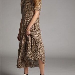 Maeve by Anthropology Leopard Print Dress